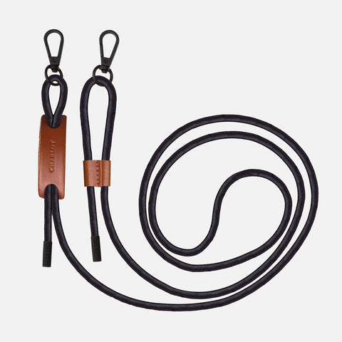 Multiway-Strap Leder / Schwarz
