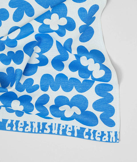 Geschirrtuch Flowers Blau