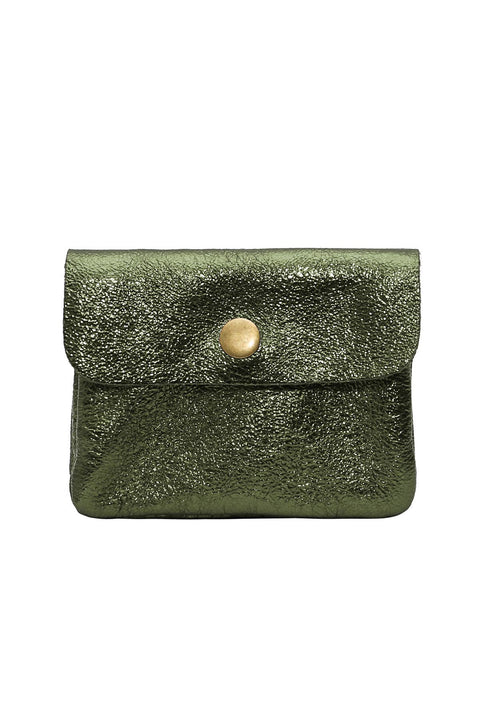 Kleiner Geldbeutel aus Metallic-Leder | LUCE