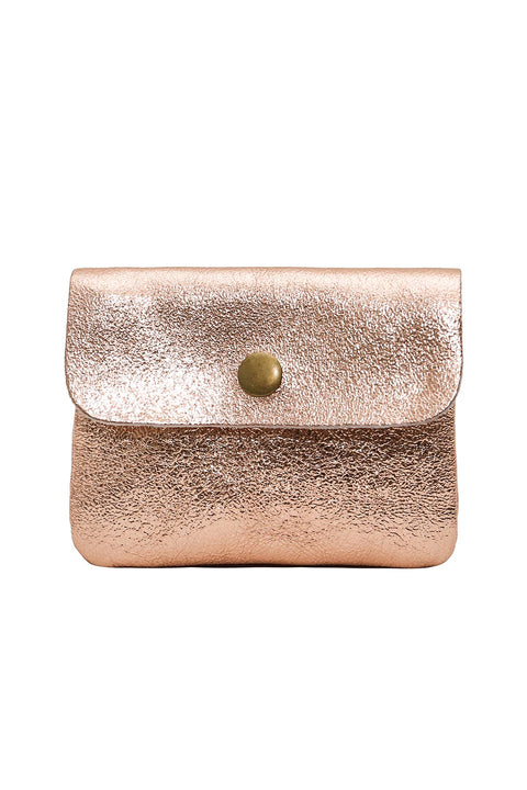 Kleiner Geldbeutel aus Metallic-Leder | LUCE