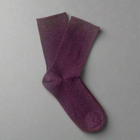 KLUE Glitter-Socken | Burgundy