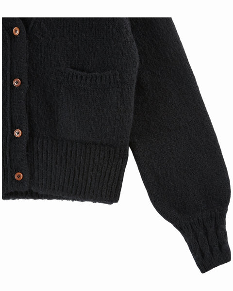 Wollcardigan | Schwarz