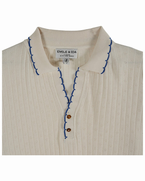 Pointelle Polo / Cream