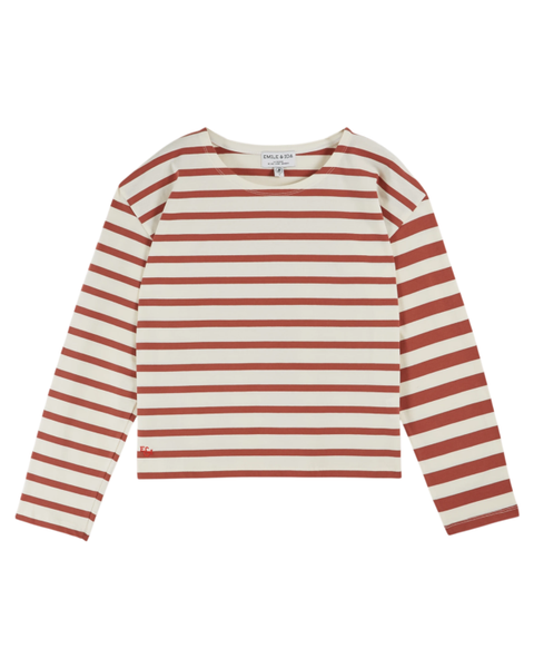 Langarmshirt Mariniere / Rot