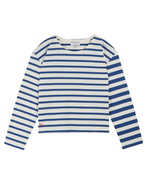 Langarmshirt Mariniere / Blau
