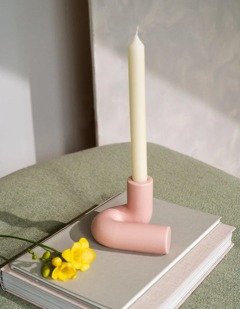 Templo Candle Holder Pink