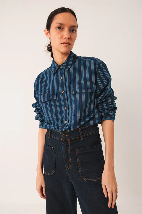 INDI&COLD Striped Cotton Shirt
