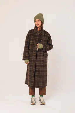 INDI&COLD Wool Check Coat