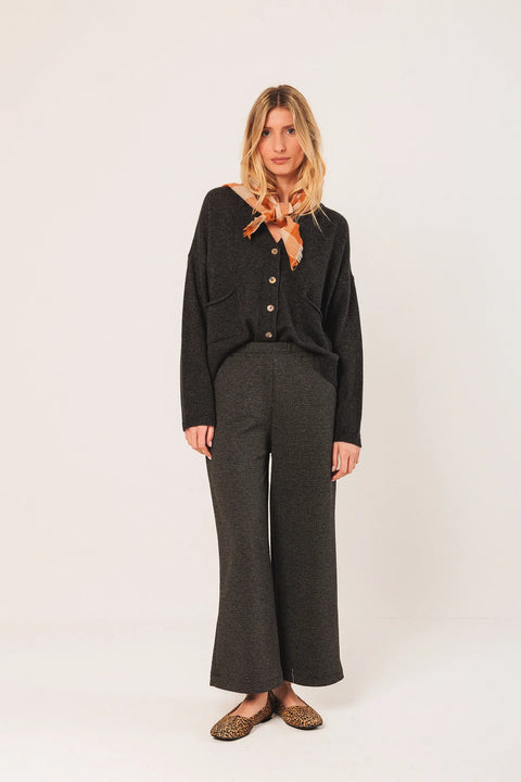 INDI&COLD Strickjacke Dunkelgrau