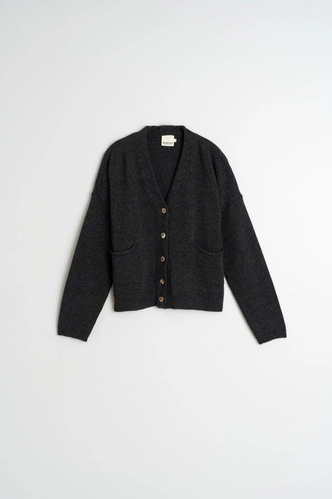 INDI&COLD Strickjacke Dunkelgrau