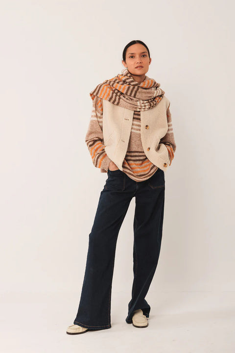 INDI&COLD Reversible Teddy Vest / Beige