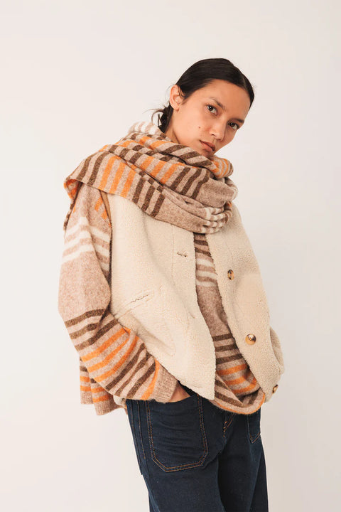 INDI&COLD Reversible Teddy Vest / Beige