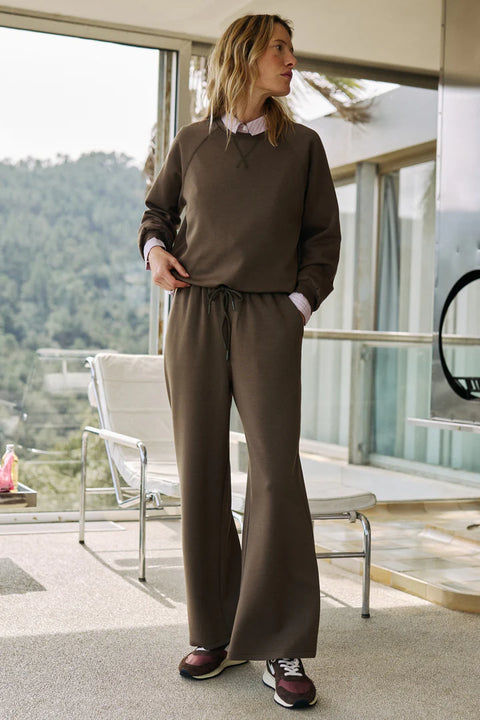 INDI&COLD Adjustable Waist Sweatshirt Olive