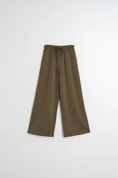 INDI&COLD Wide Leg Pants Olive
