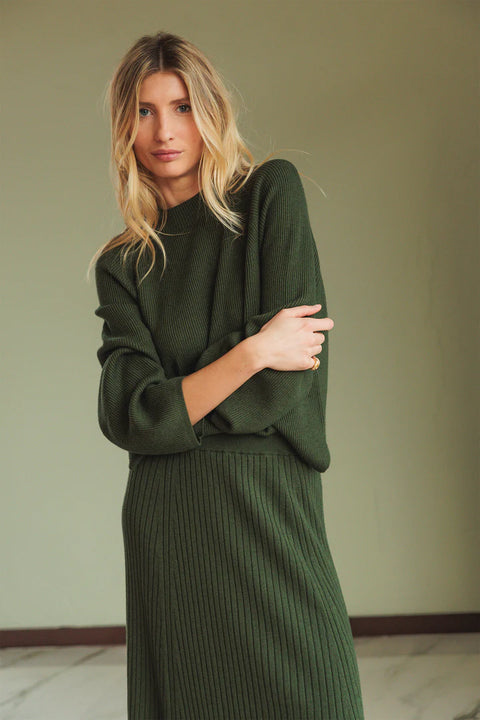 INDI&COLD Ribbed Knit Skirt