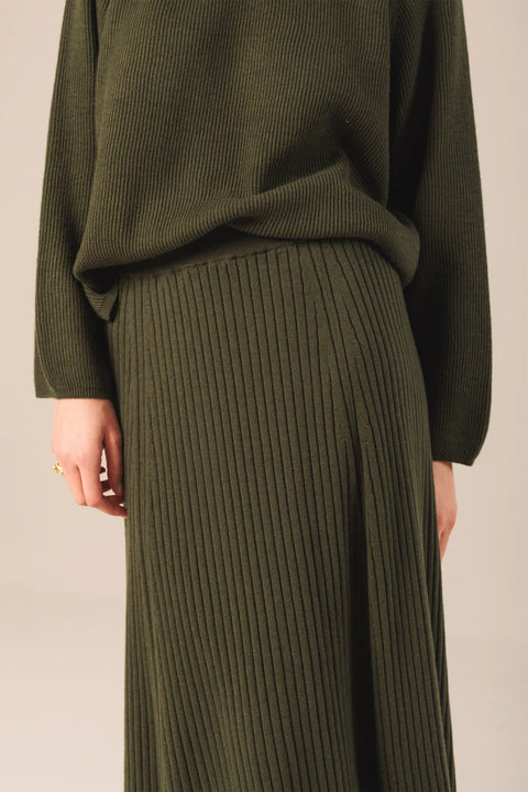 INDI&COLD Ribbed Knit Skirt