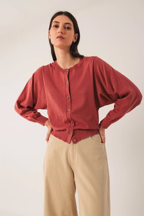 INDI&COLD Basic Cotton Jacket / Raspberry