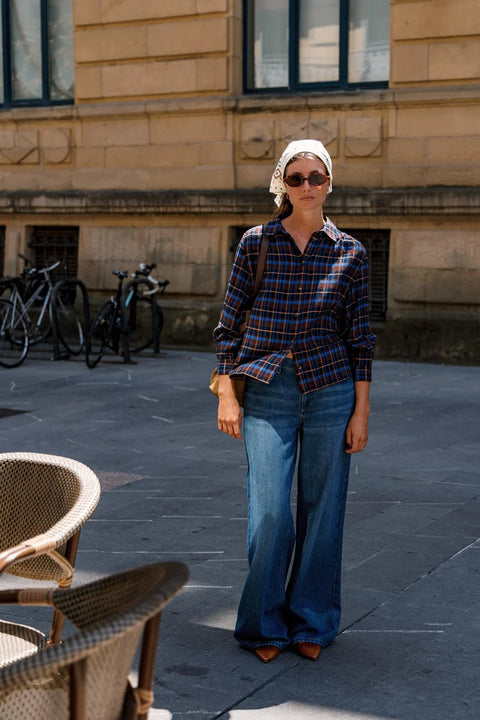 FW26 Bluse Karomuster
