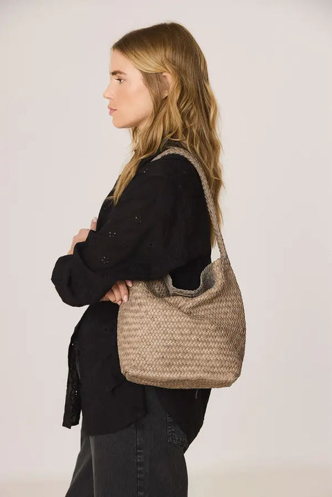 Ledertasche geflochten
