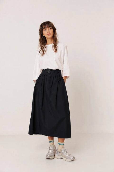 FW26 Popeline Midi Rock