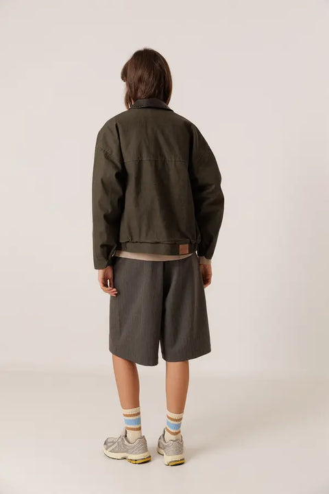 FW26 Kurze Baumwolljacke
