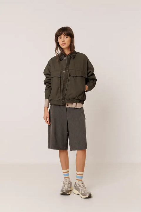 FW26 Kurze Baumwolljacke