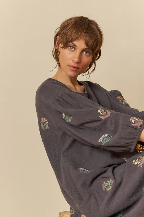 INDI&COLD Kleid bestickt
