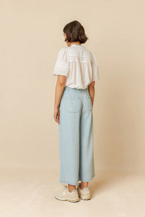 INDI&COLD Denim-Effect Pants