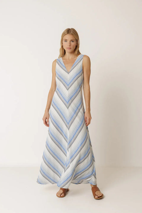 SS26 Maxi Dress Streifen