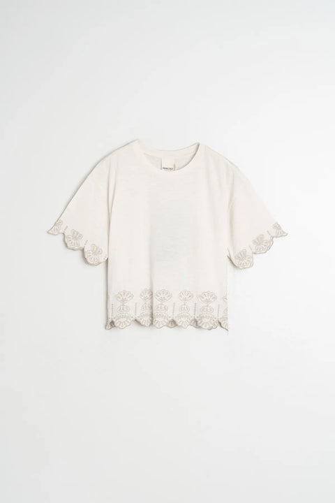 SS26 Boxy Shirt mit Spitze